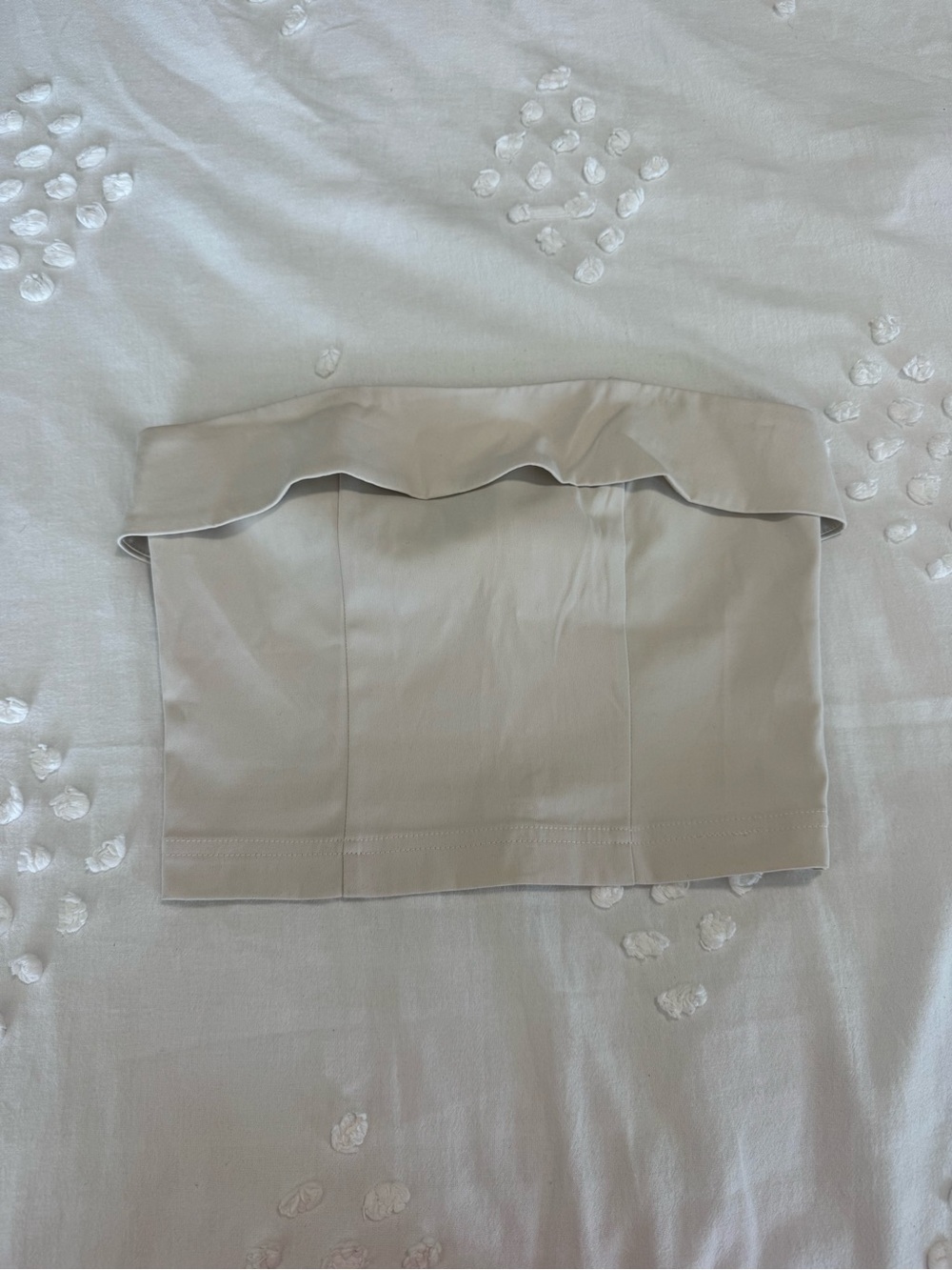 NAKD Strapless Bandeau Top - Cream